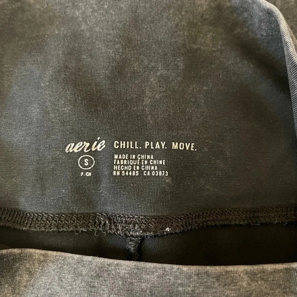 Aerie charcoal washed high waist Leggings Size Small - Picture 3 of 5